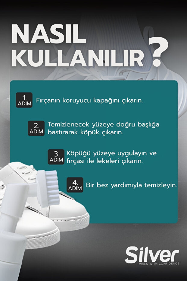 Foamix Fırçalı Ayakkabı Temizleme Köpüğü